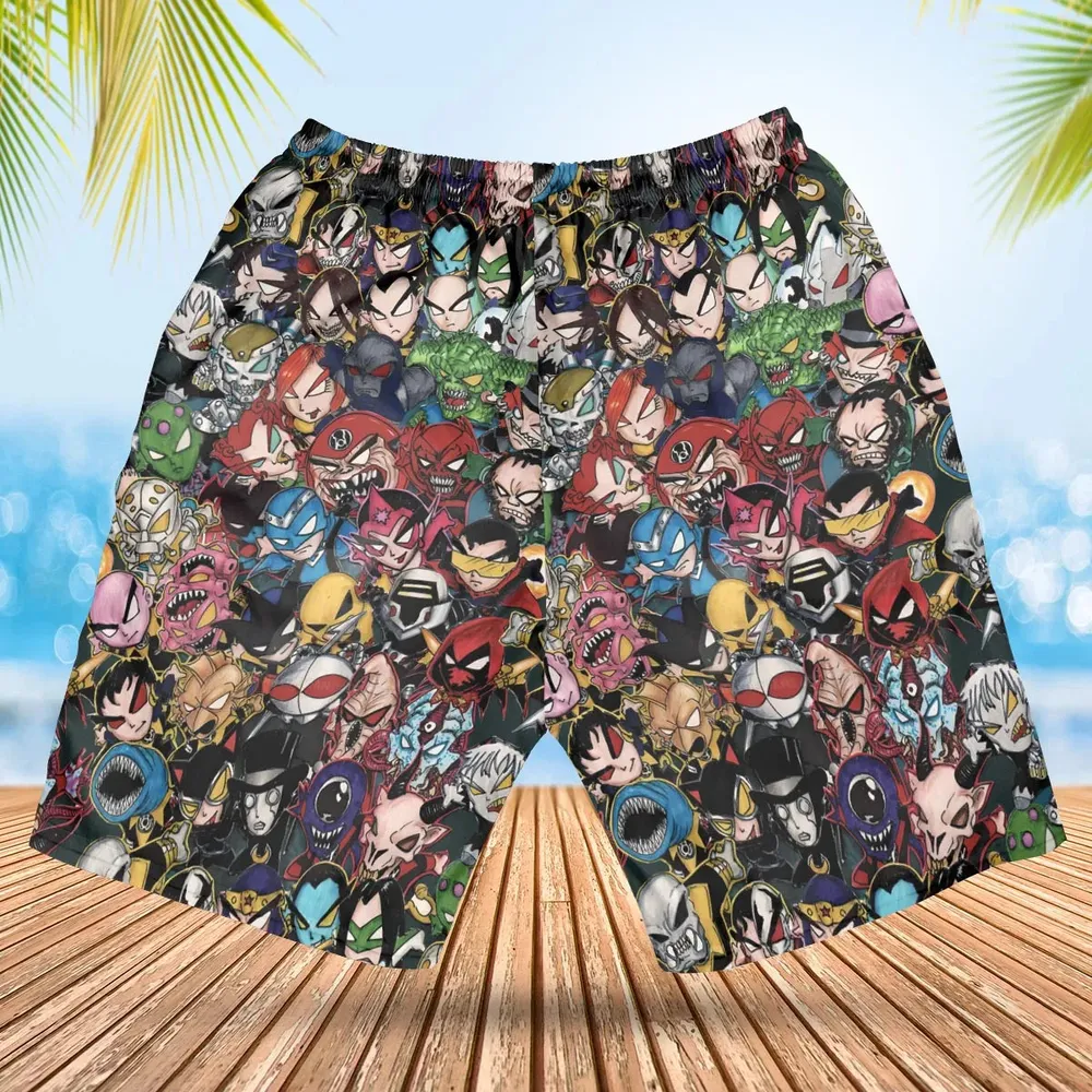 DC Villains Chibi Hawaiian Short - 2
