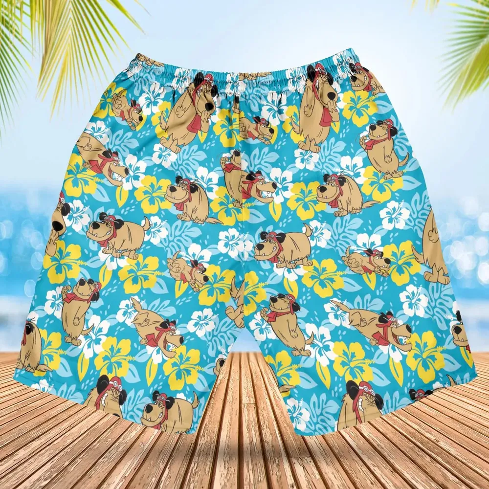Bad Dog Muttley Wacky Races Hawaiian Short - 2