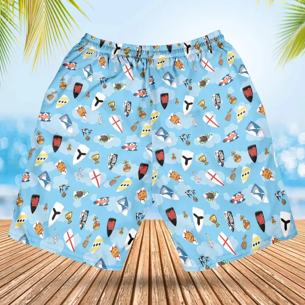 Coat Of Arms Monty Python and the Holy Grail Hawaiian Short - 2