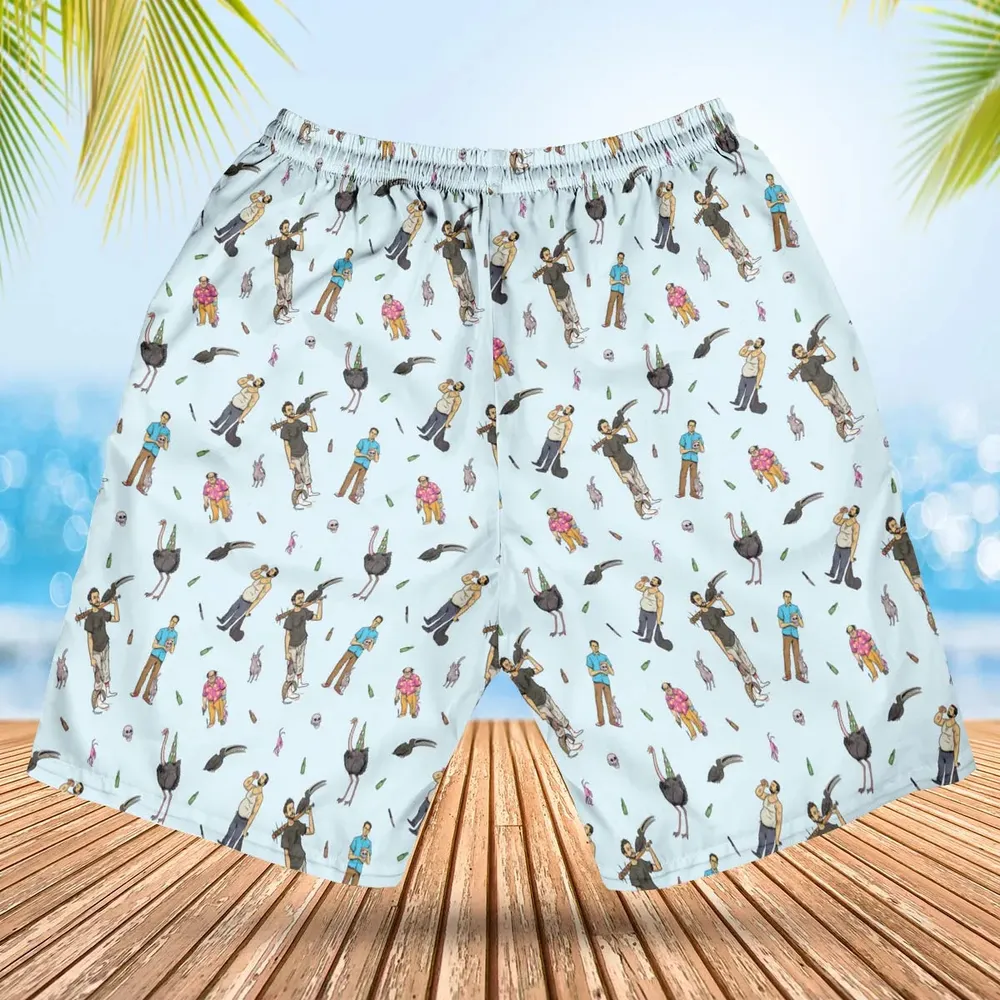 Count Duckula Characters Hawaiian Short - 2