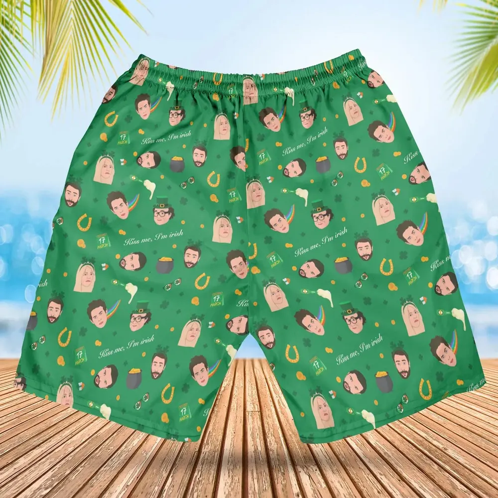 Kiss Me I'm Irish It's Always Sunny in Philadelphia Hawaiian Short - 2