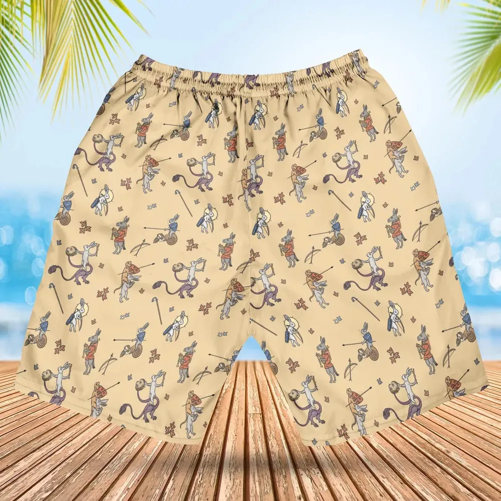 The Medieval Marginalia Killer Rabbit Monty Python Hawaiian Short - 2