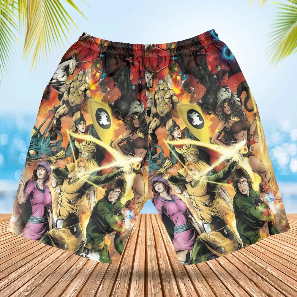 Great Power Dungeons Hawaiian Short - 2