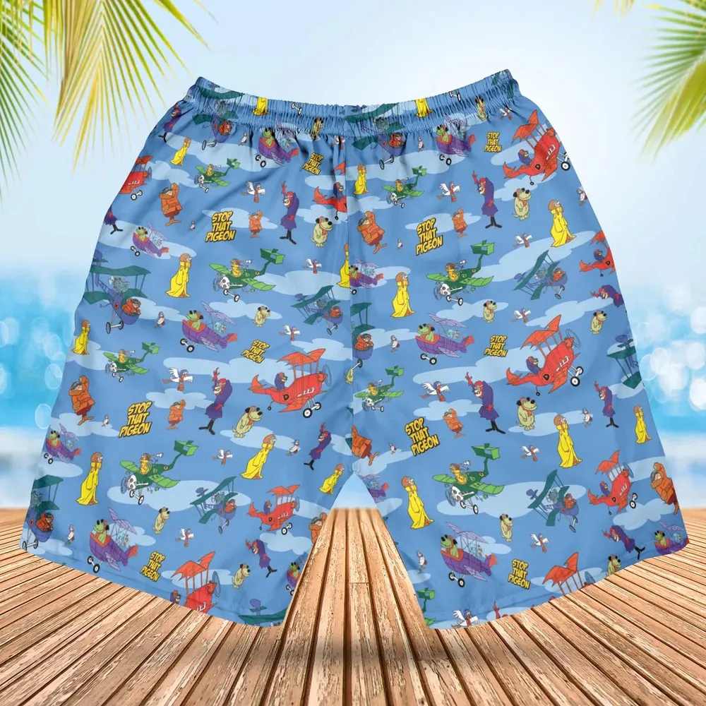 Stop That Pigeon Dastardly and Muttley in Their Flying Machines Hawaiian Short - 2