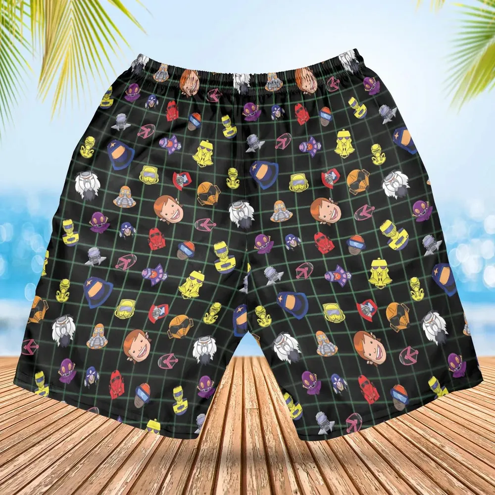 Retro 80s M.A.S.K Cartoon Hawaiian Short - 2