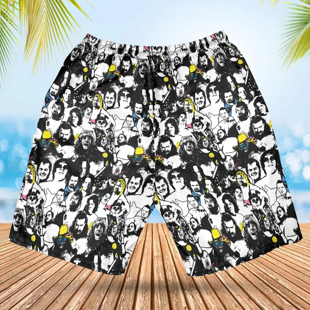 Iconic faces Royal Rumble Hawaiian Short - 2