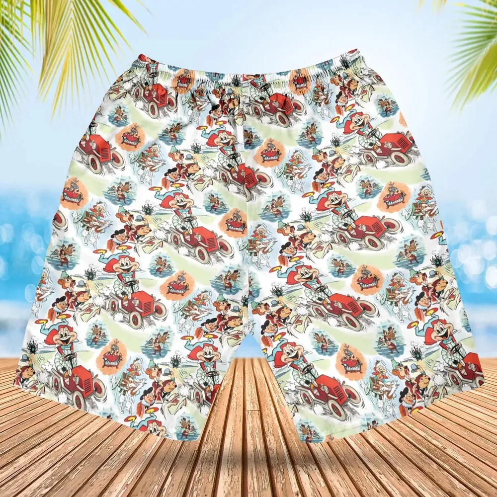 Wind in the Willows Characters Hawaiian Short - 2