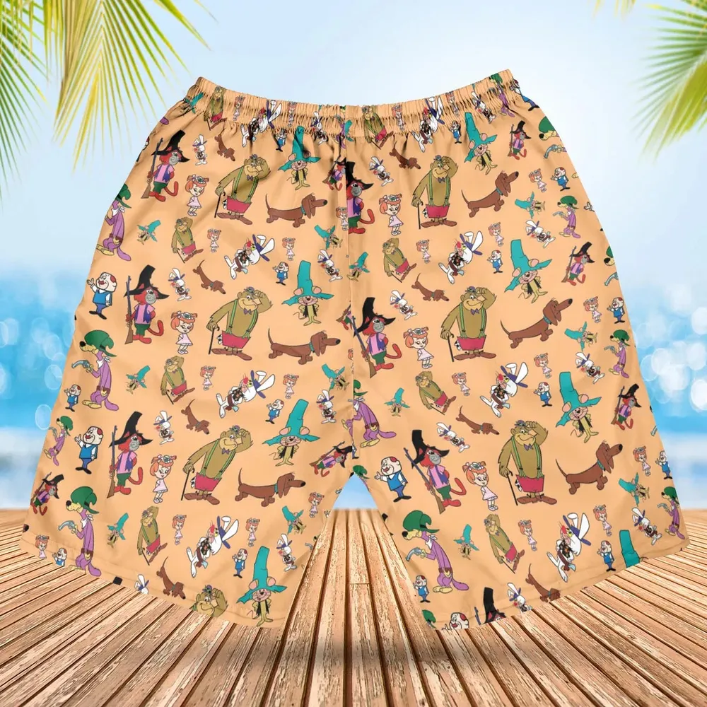 The Magilla Gorilla Show Characters Hawaiian Short - 2