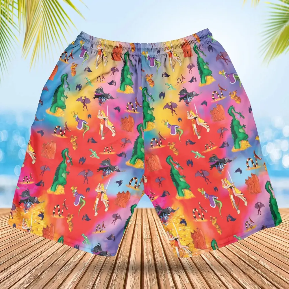 Dragon's Lair Characters Hawaiian Short - 2