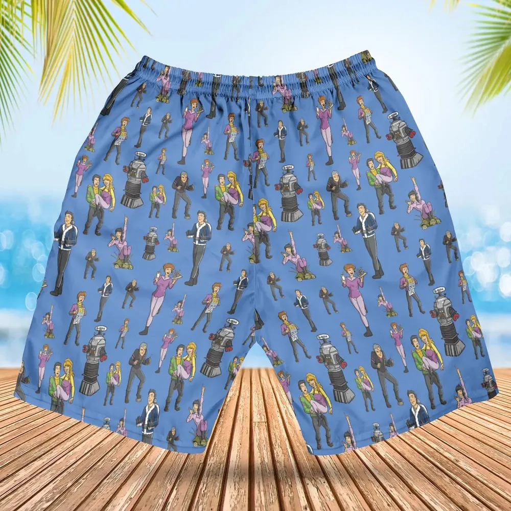 Lost In Space Characters Hawaiian Short - 2