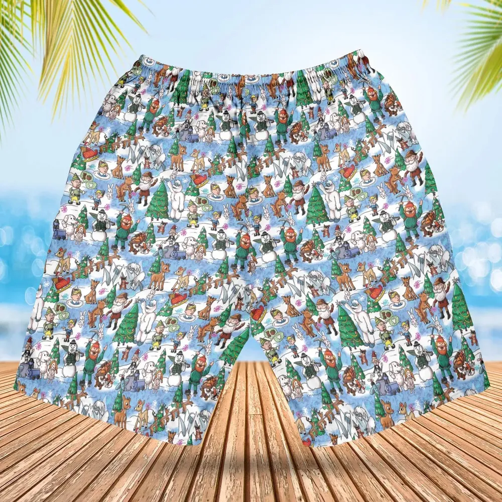 Snowland Rudolph the Red-Nosed Reindeer Hawaiian Short - 2