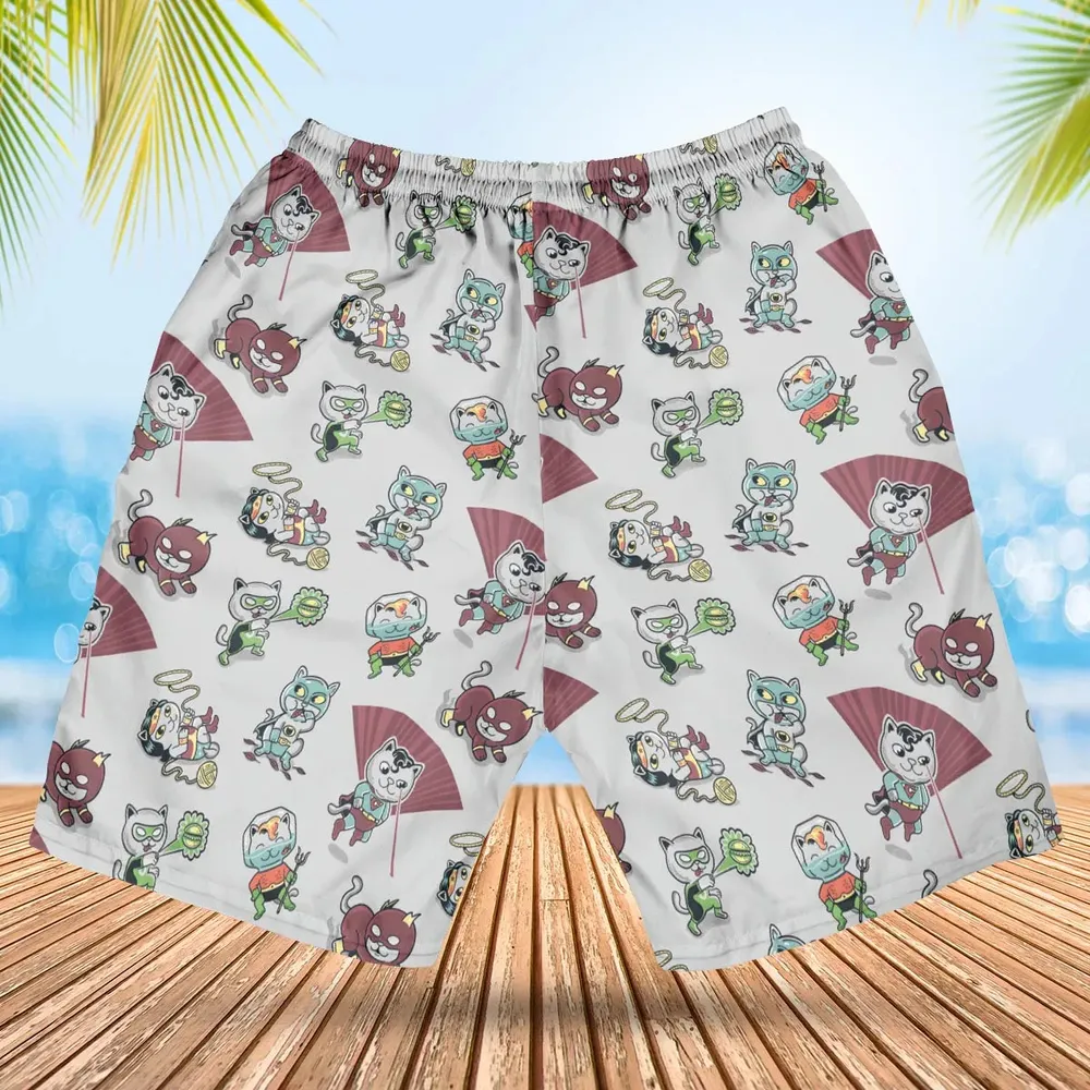 Supurrrr Friends Super Friends Hawaiian Short - 2