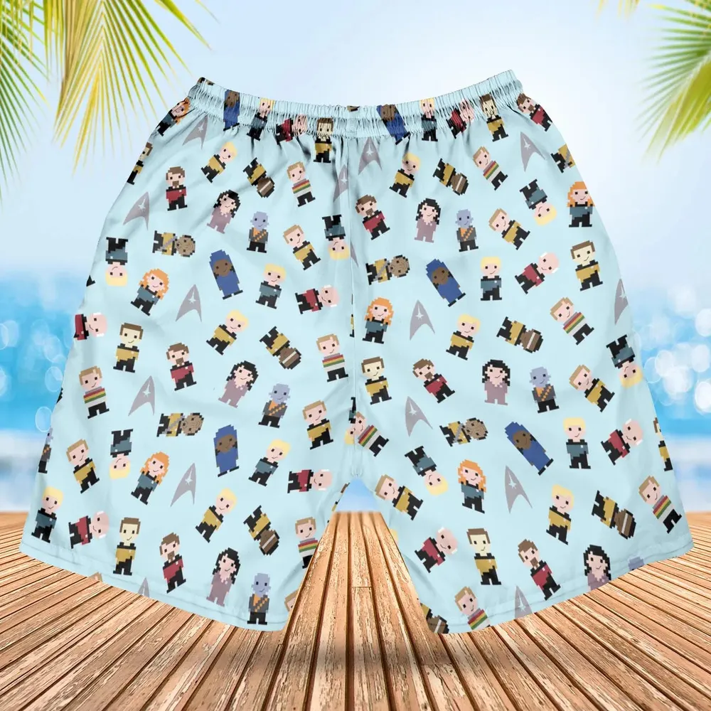 Star Pixel Star Trek Hawaiian Short - 2