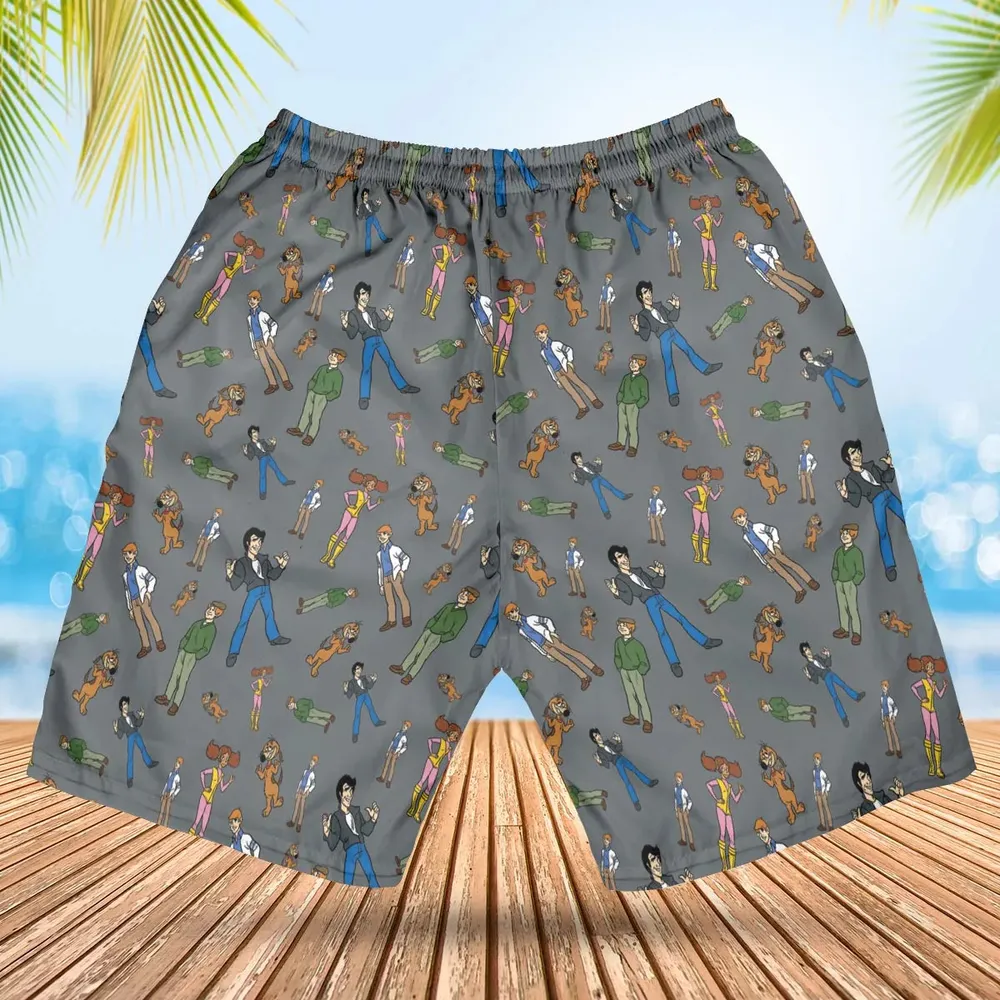 Nostalgic Gang The Fonz and the Happy Days Gang Hawaiian Short - 2