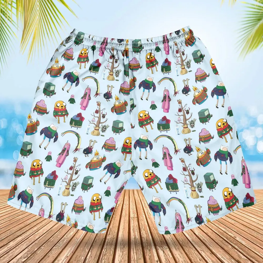 Ugly Sweater Adventure Time Hawaiian Short - 2
