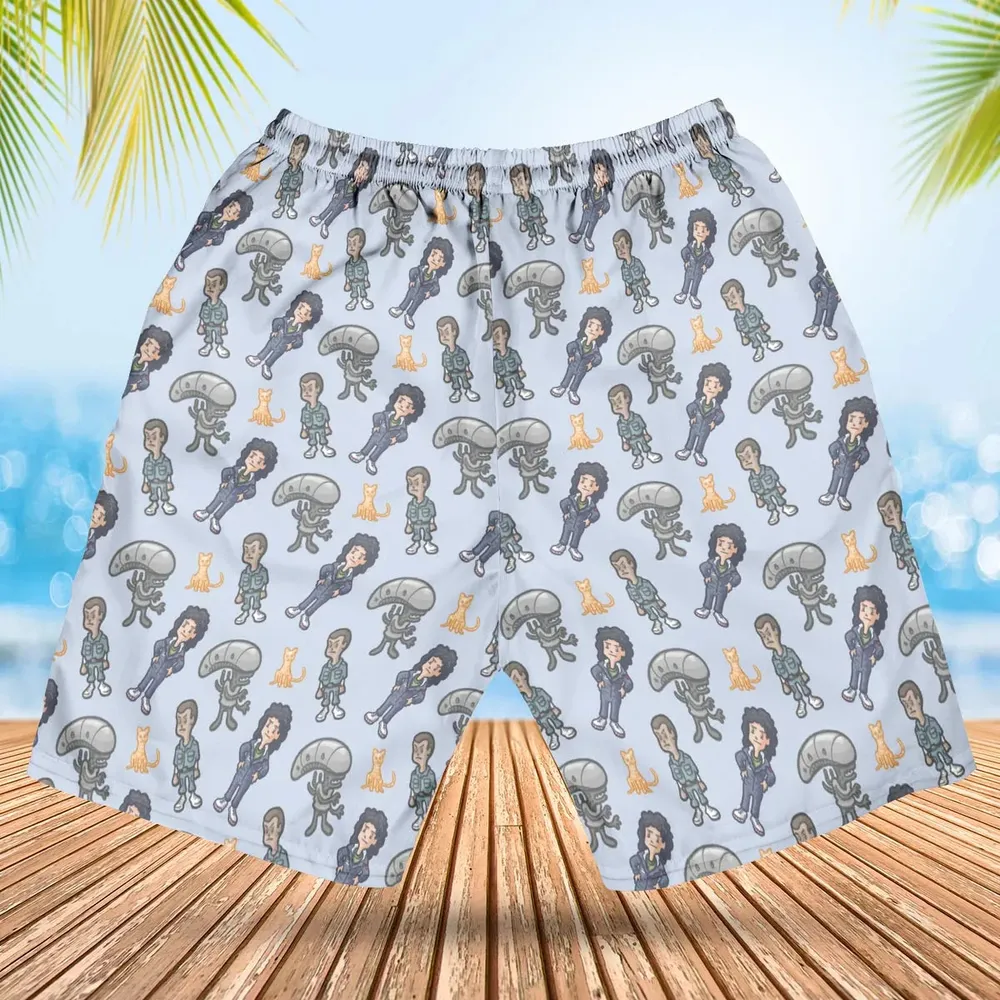 SciFi Chic Alien Hawaiian Short - 2