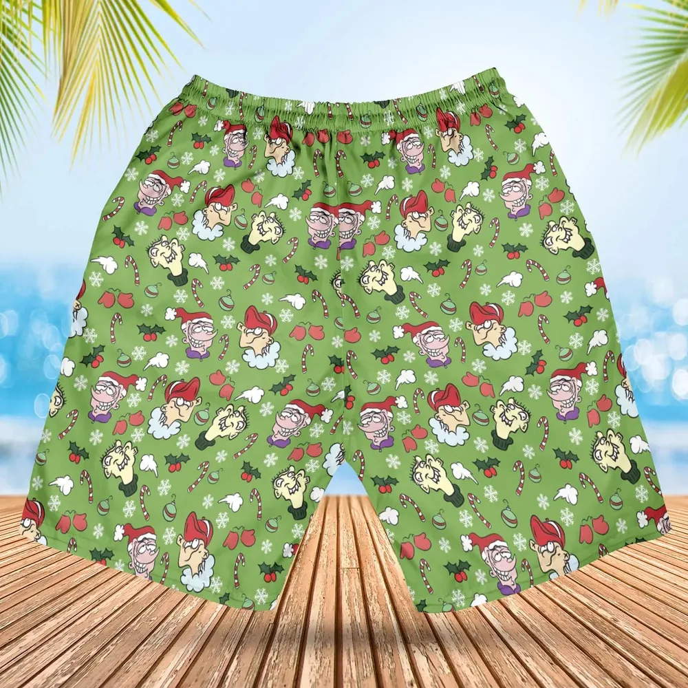 Holiday Mischief Ed Edd n Eddy Hawaiian Short - 2