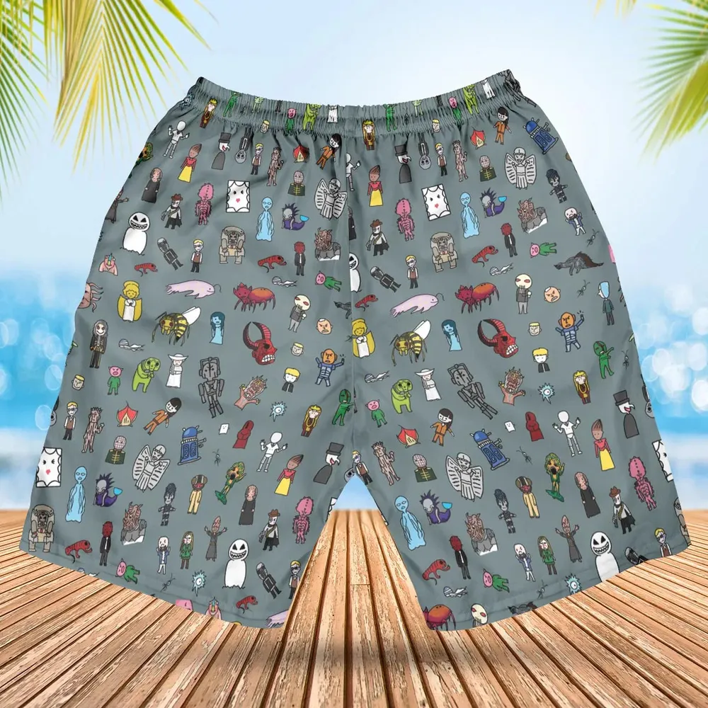 The Races of Doctor Who Hawaiian Short - 2