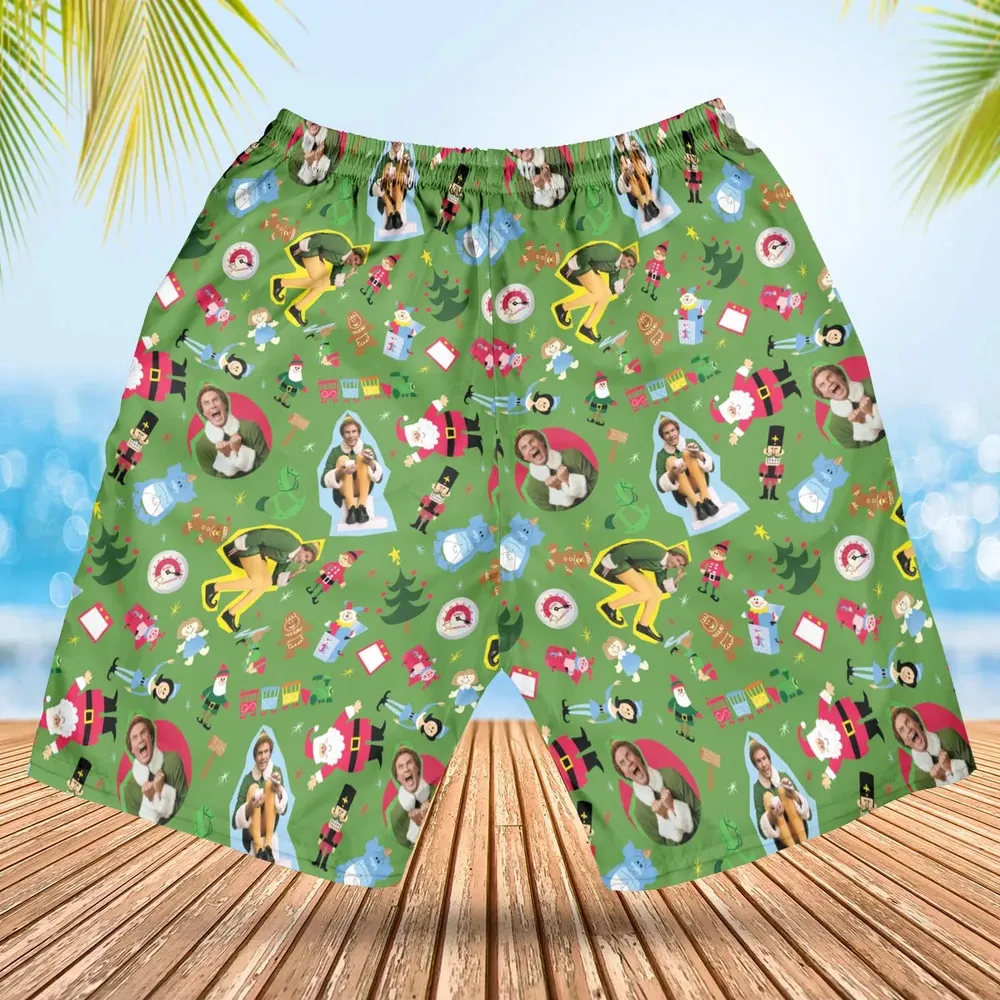Santa Know Him Elf Hawaiian Short - 2