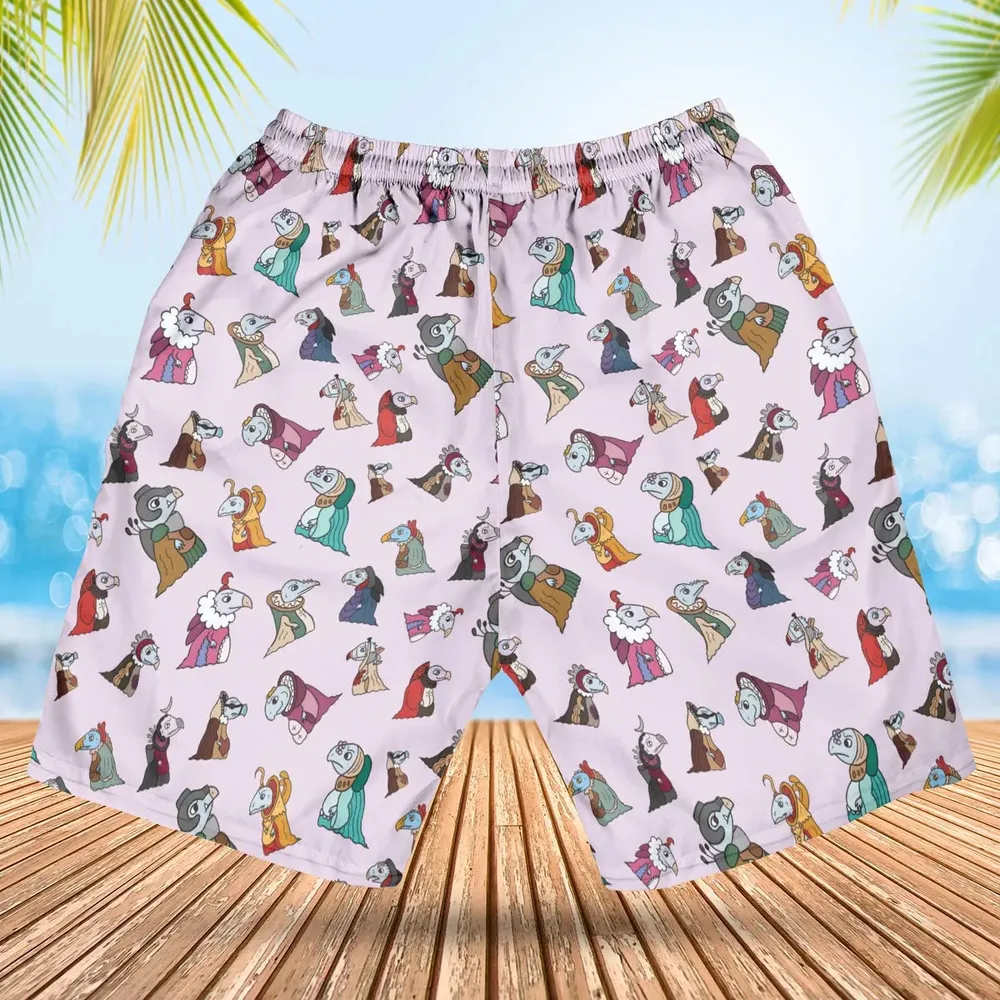 Cute Skeksis The Dark Crystal Hawaiian Short - 2