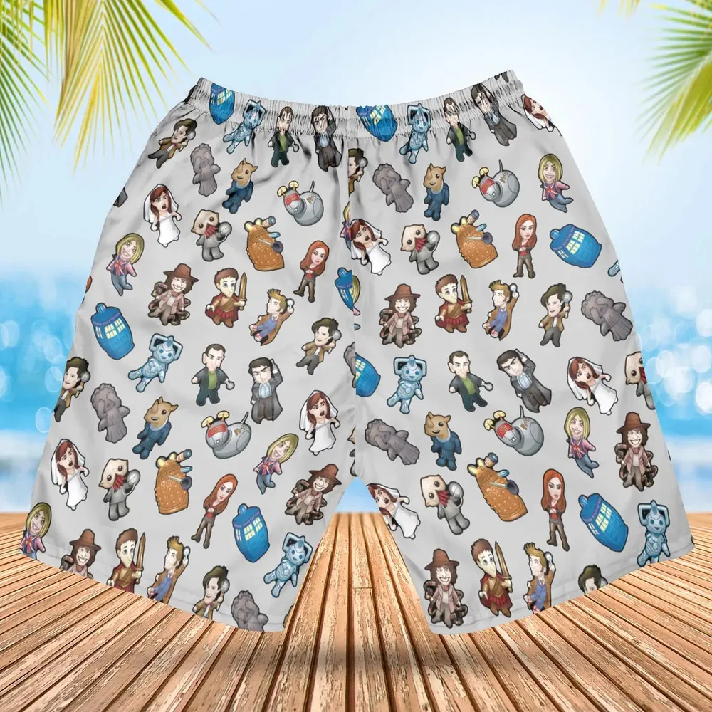 Cartoon Who Doctor Who Hawaiian Short - 2