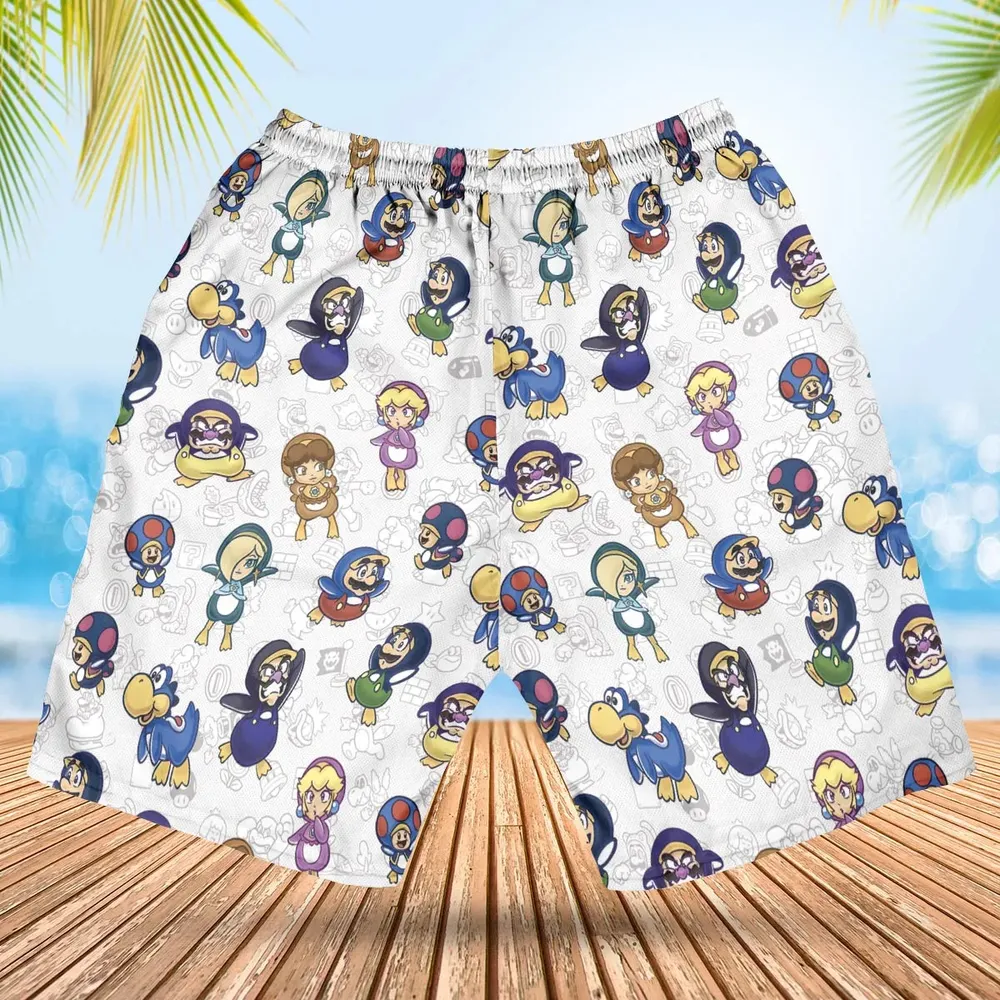 Penguin Party Super Mario Hawaiian Short - 2