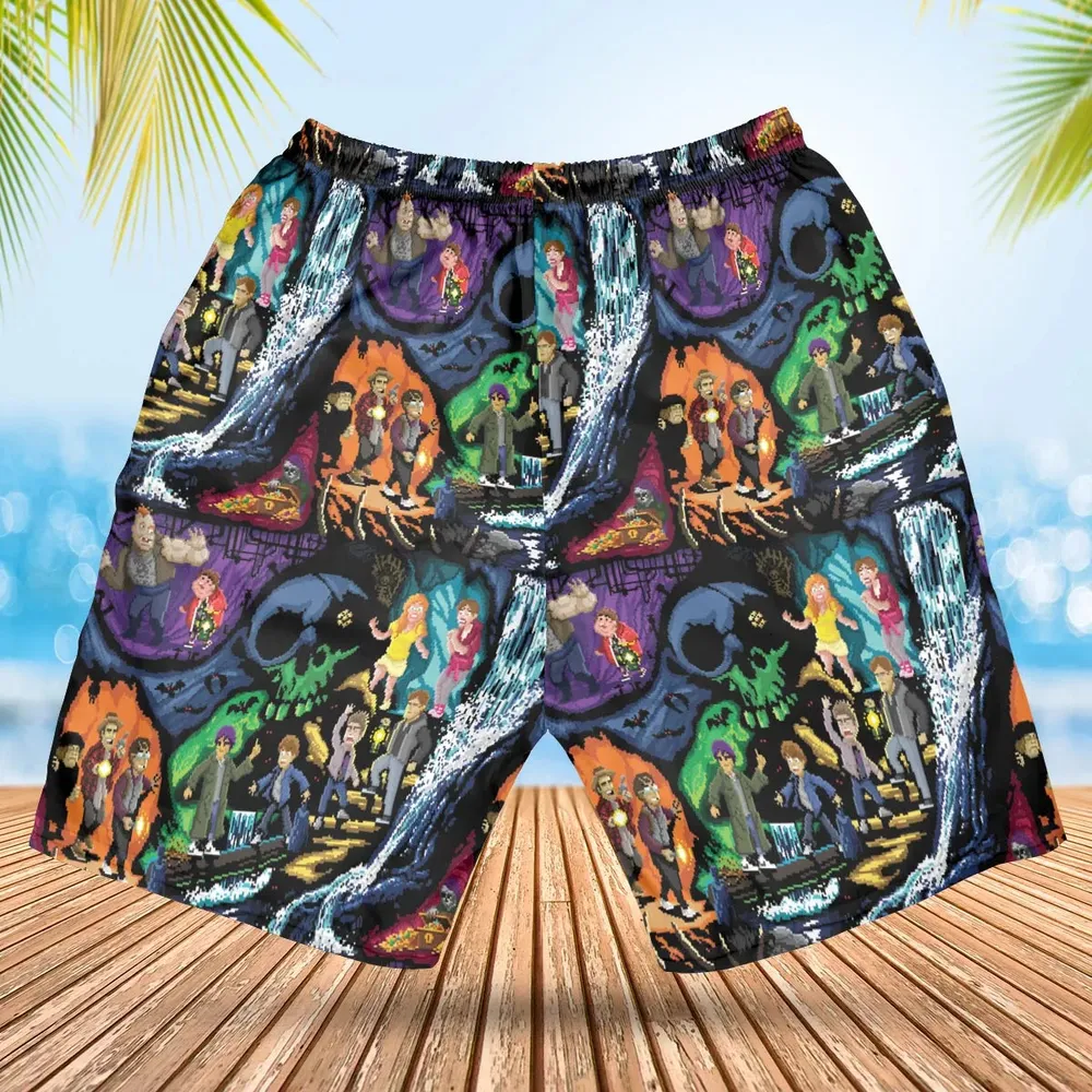 Goonies 80s Pixel Art Hawaiian Short - 2