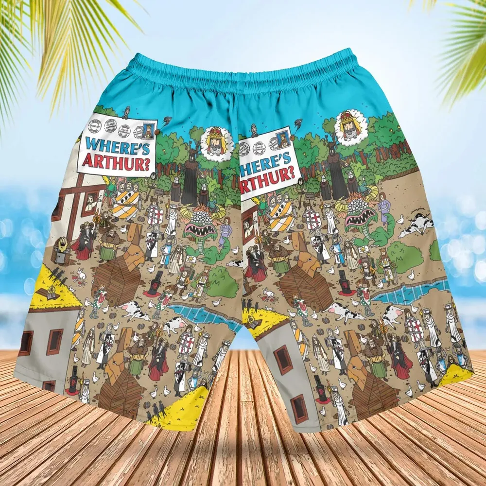 Where's Arthur Monty Python and the Holy Grail Hawaiian Short - 2