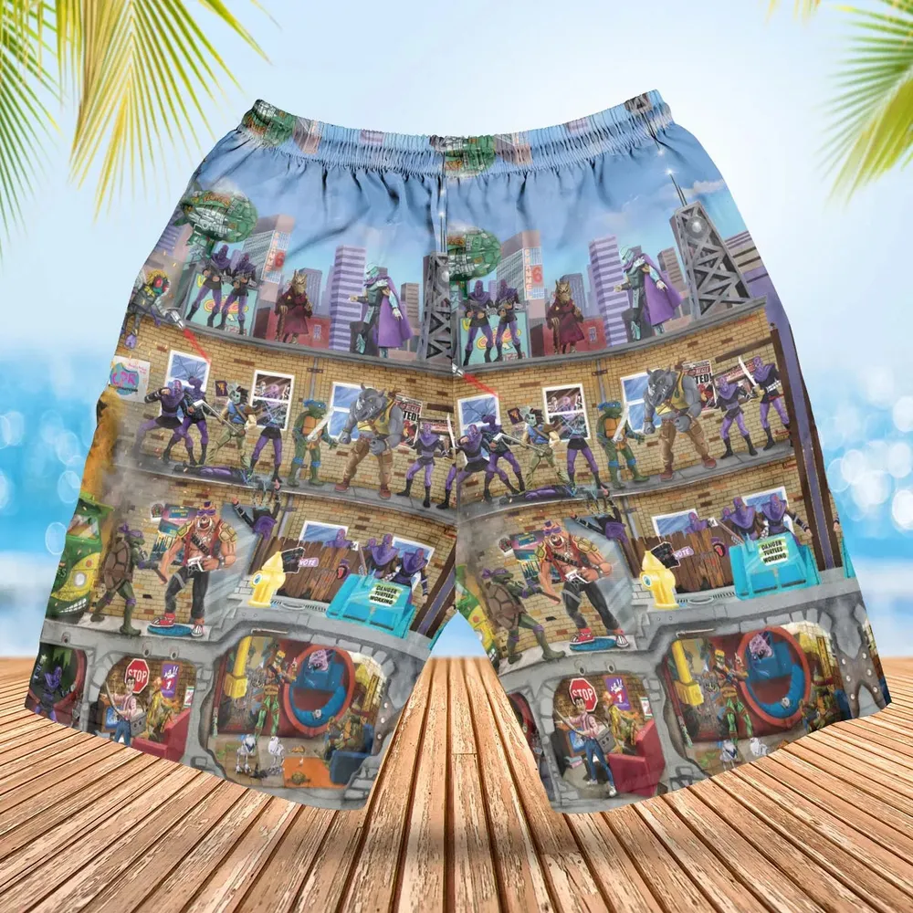 80’s Turtle Power Hawaiian Short - 2