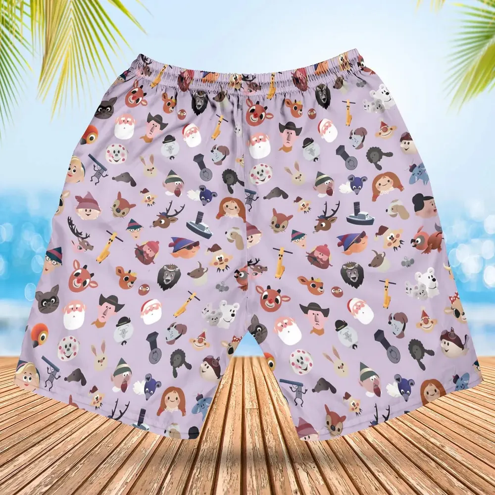 Iconography Rudolph the Red-Nosed Reindeer Hawaiian Short - 2