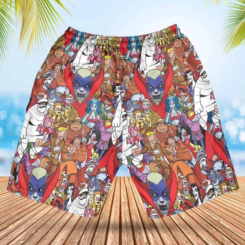 Ghostbusters Animated Series Characters Hawaiian Short - 2