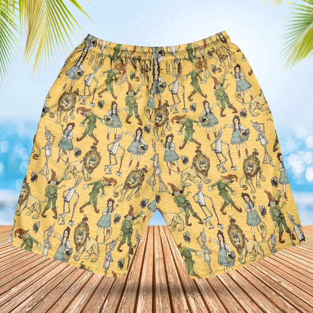 Magic Of Oz Characters Pattern Hawaiian Short - 2