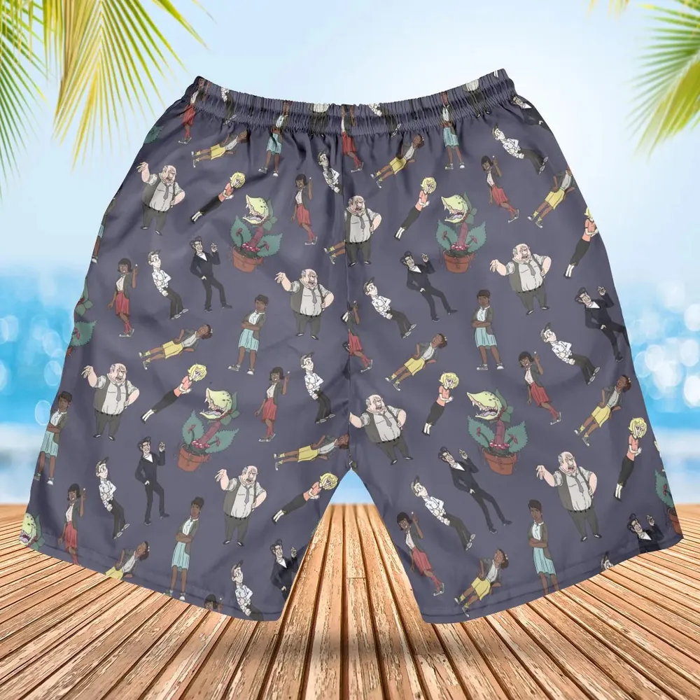 Little Shop Of Horror Characters Hawaiian Short - 2