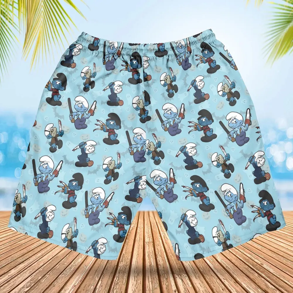 Horror Smurfs Hawaiian Short - 2