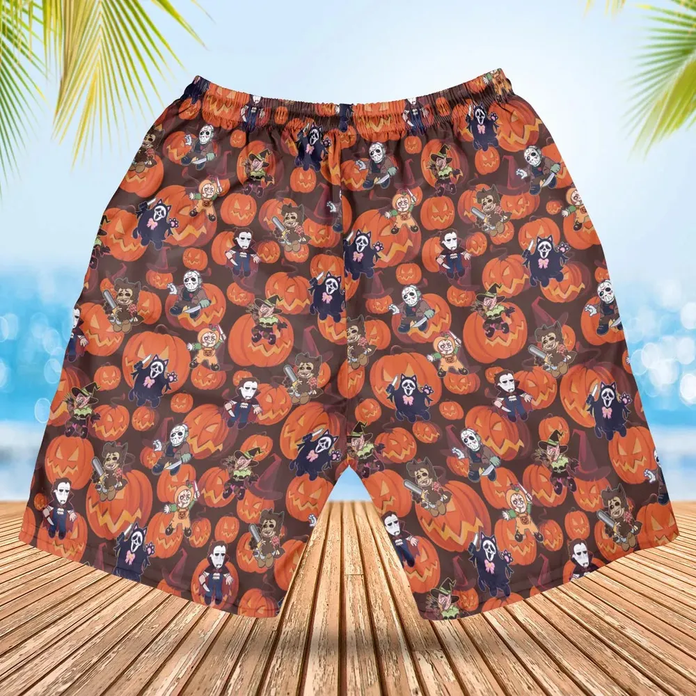 Halloween Slasher Hawaiian Short - 2