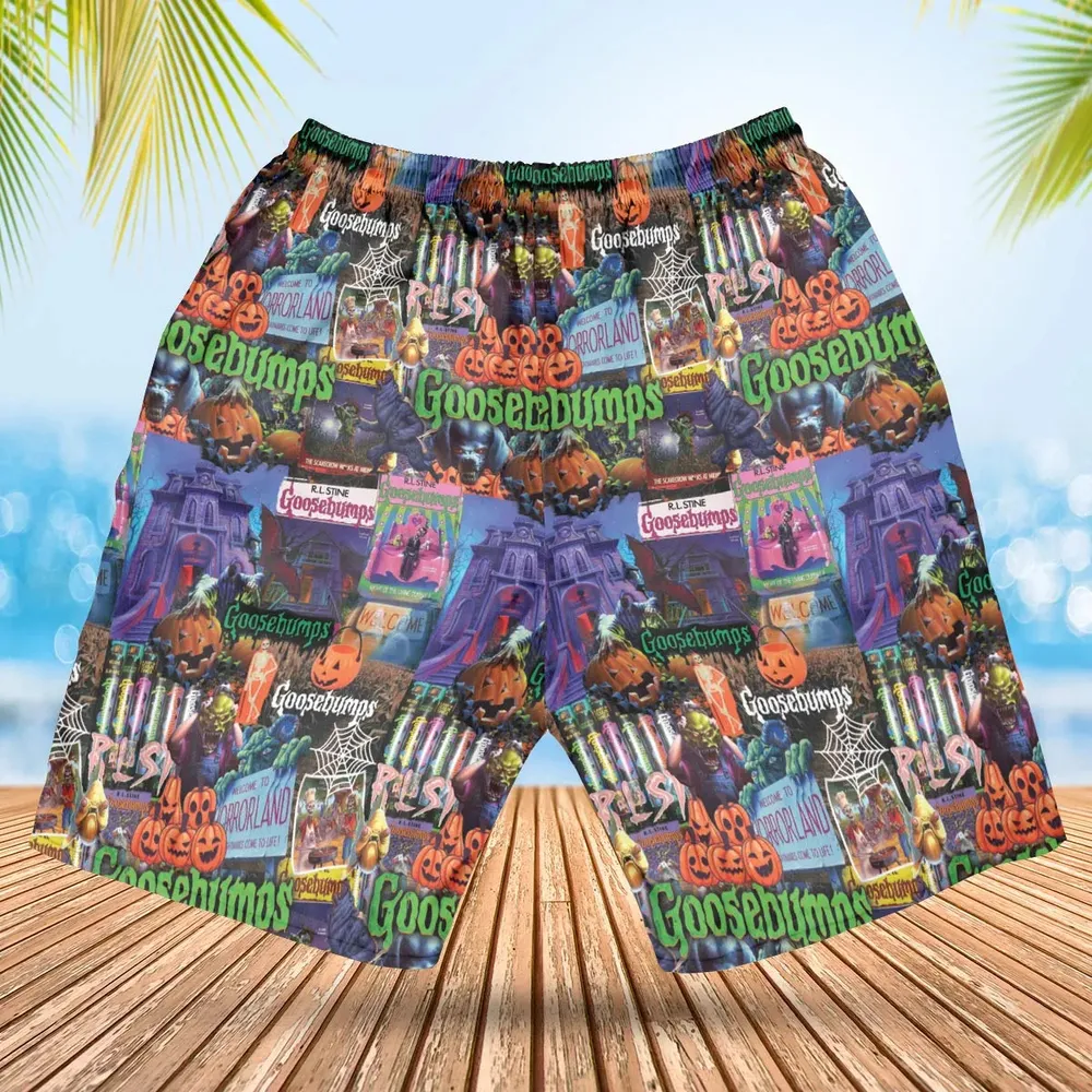 Goosebumps Pattern Hawaiian Short - 2