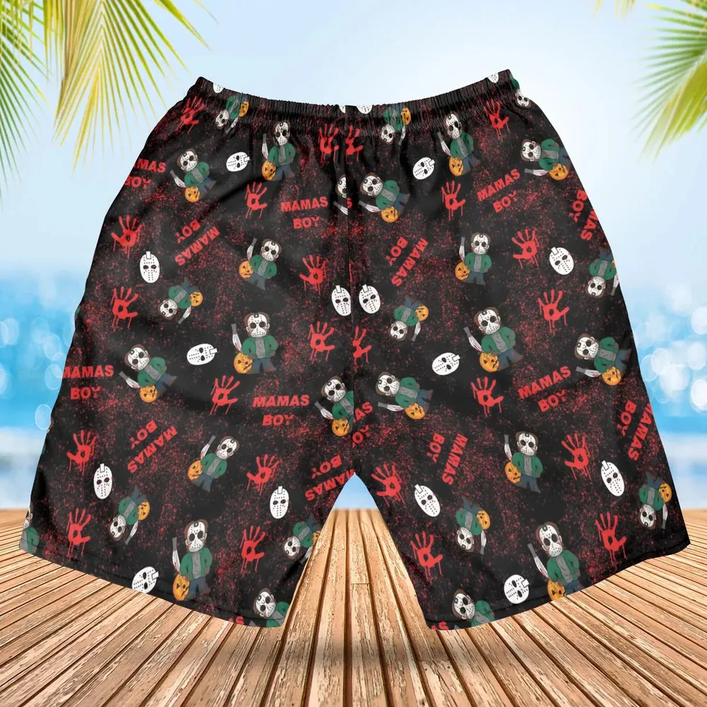 Mamas Boy Friday the 13th Hawaiian Short - 2