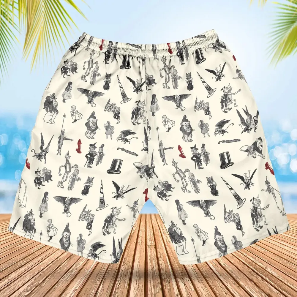 Wizard of Oz Vintage Adapt Hawaiian Short - 2
