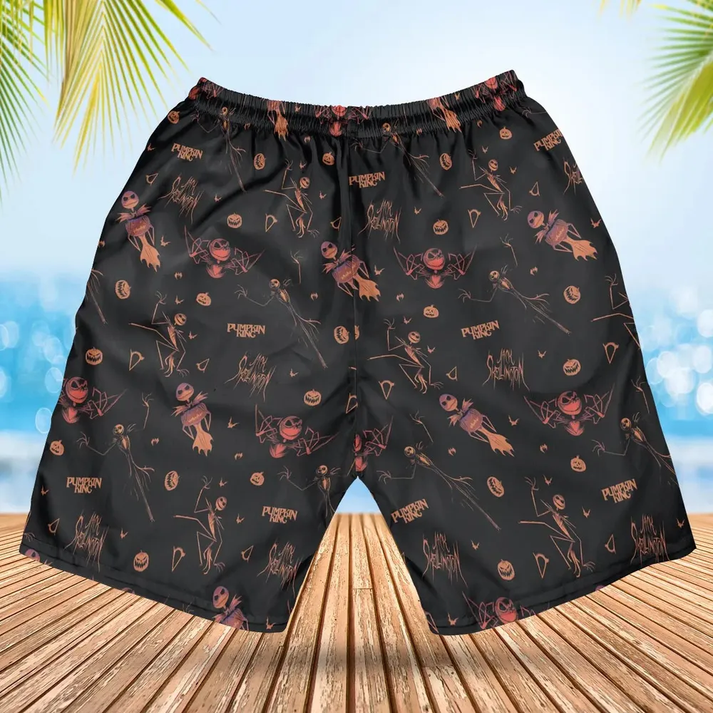 Pumpkin King Jack Skellington Hawaiian Short - 2