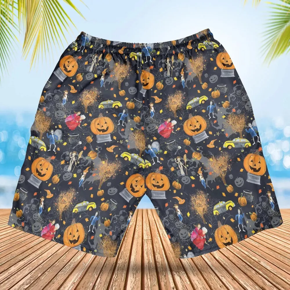 Magic Town Halloweentown Hawaiian Short - 2