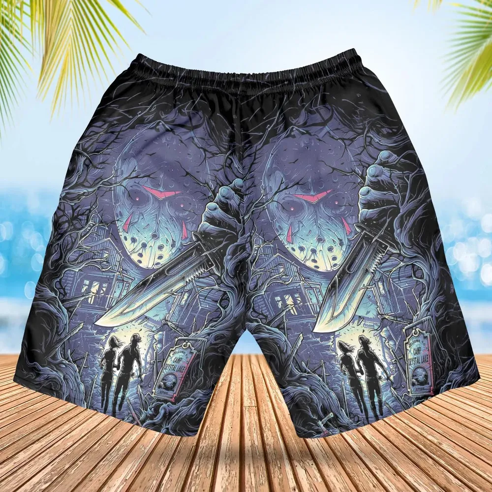 Camp Crystal Chic Friday the 13th Hawaiian Short - 2