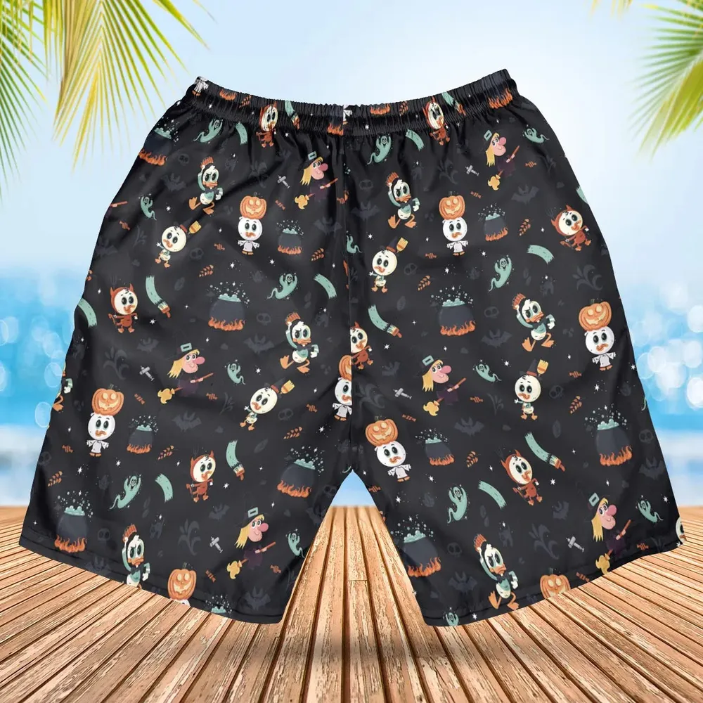 Quacky Halloween DuckTales Hawaiian Short - 2