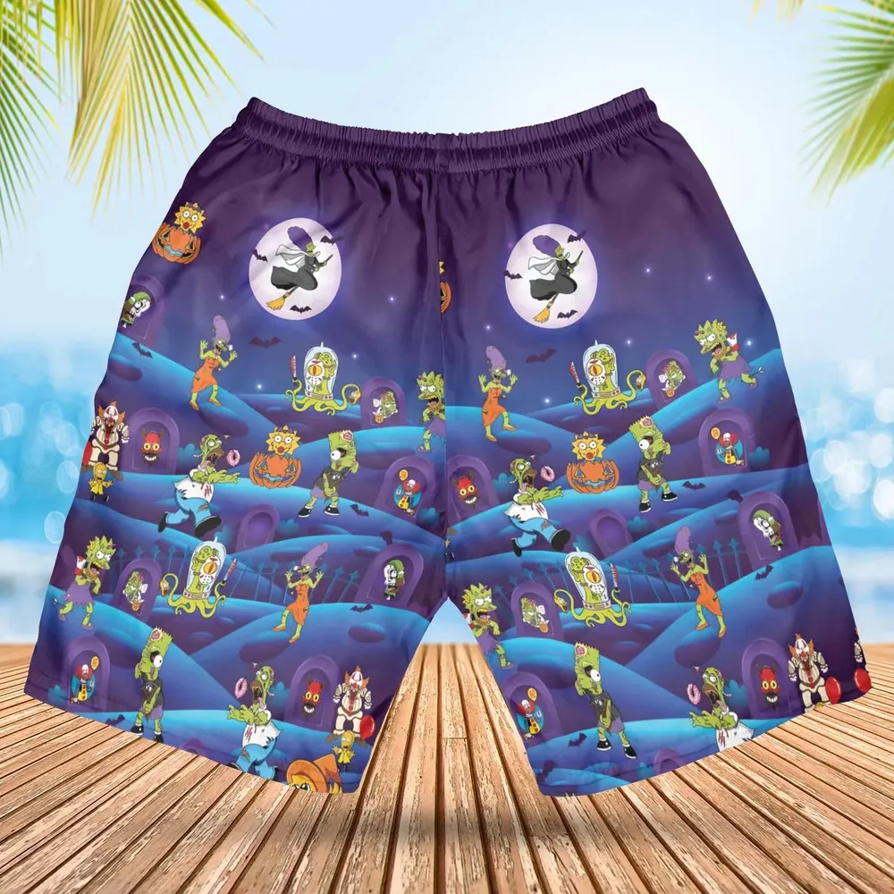 Horror Night The Simpsons Hawaiian Short - 2