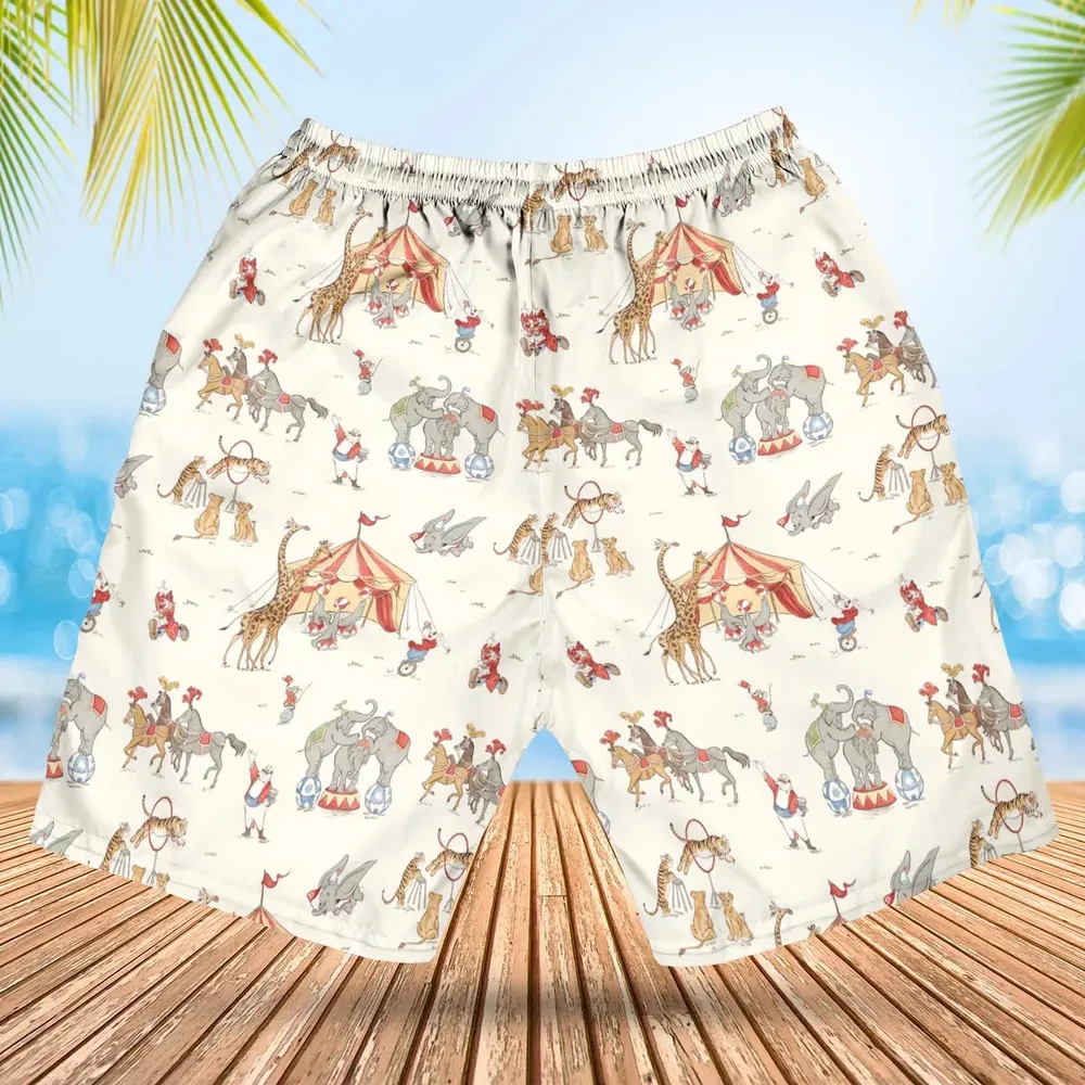 Nostalgic Circus Dumbo Hawaiian Short - 2