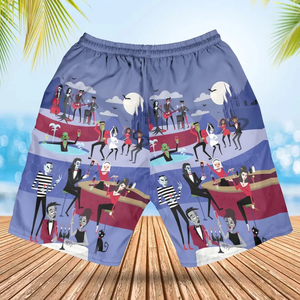 Monster Universal Dance Party Hawaiian Short - 2
