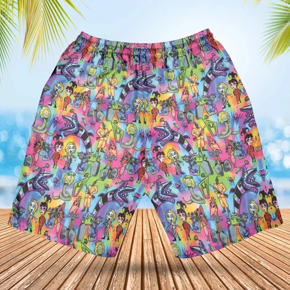 Hauntingly Stylish Beetlejuice Hawaiian Short - 2
