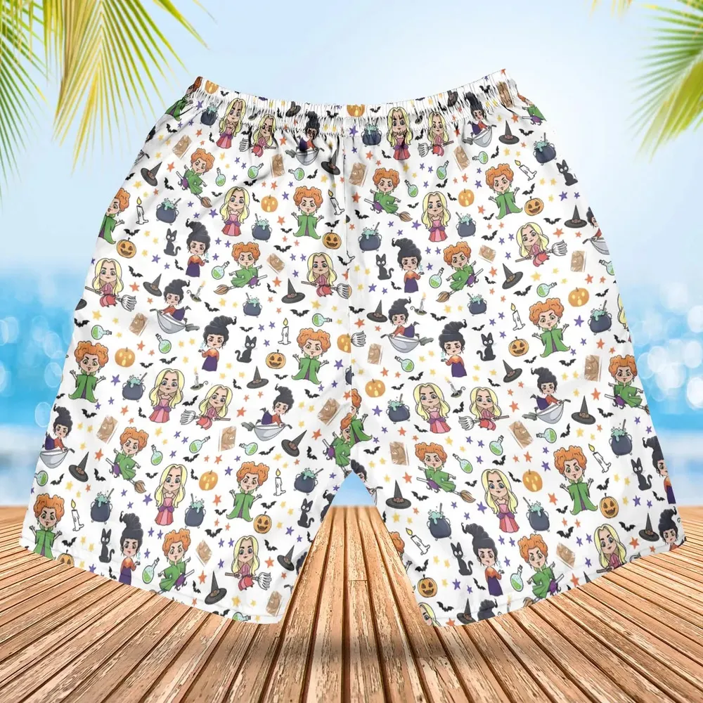 Enchanted Evenings Hocus Pocus Hawaiian Short - 2