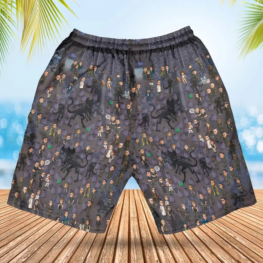 Out of Space Alien Hawaiian Short - 2