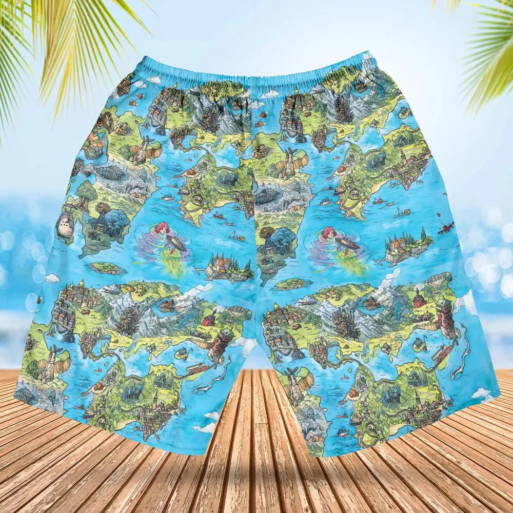 Ghibli Land Hawaiian Short - 2