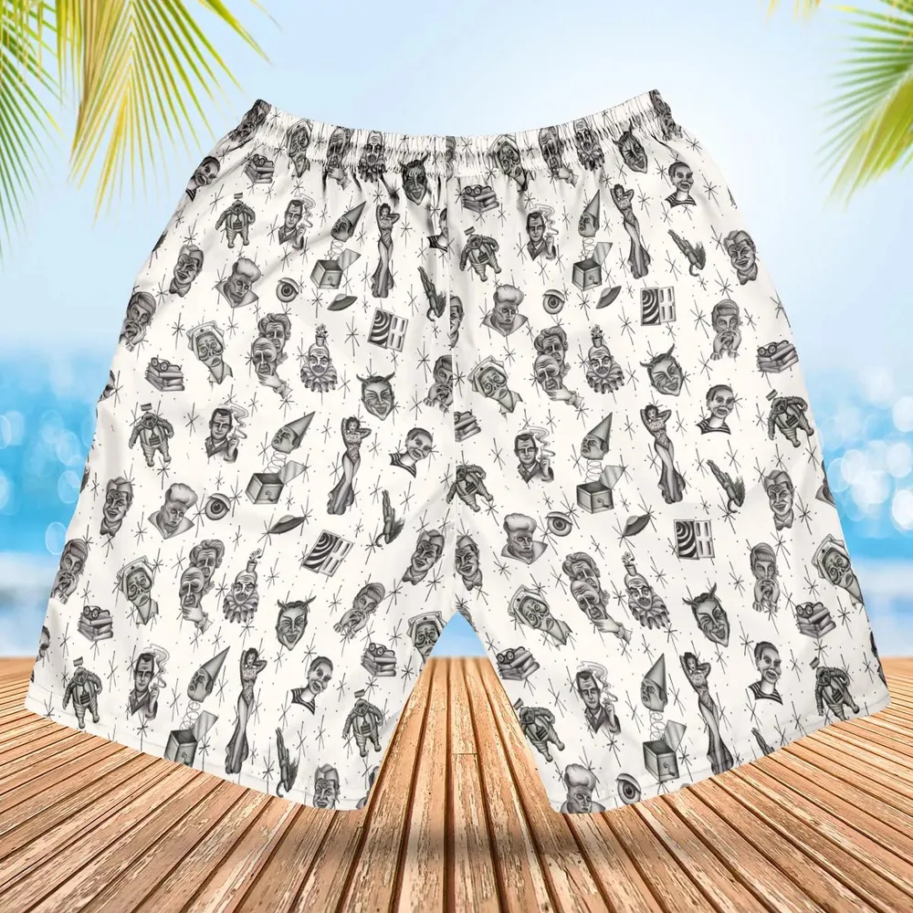 The Twilight Zone Characters Pattern Hawaiian Short - 2